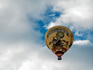 Preview wallpaper air balloon, flying, sky, clouds