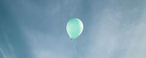 Preview wallpaper air balloon, hand, roof, sky, clouds