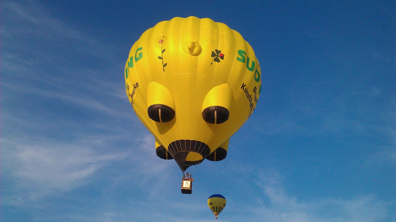 Wallpaper air balloon, sky, bright, flight
