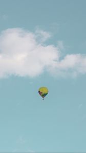 Preview wallpaper air balloon, sky, clouds, flight, height