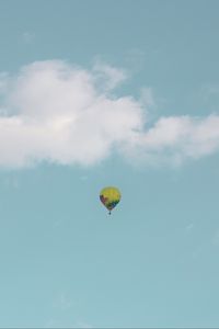 Preview wallpaper air balloon, sky, clouds, flight, height