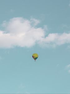 Preview wallpaper air balloon, sky, clouds, flight, height