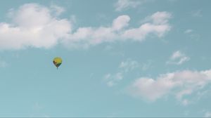 Preview wallpaper air balloon, sky, clouds, flight, height