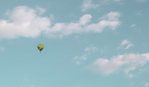 Preview wallpaper air balloon, sky, clouds, flight, height