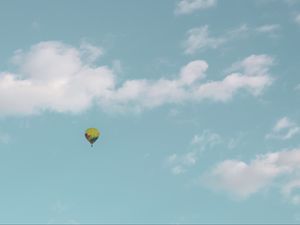 Preview wallpaper air balloon, sky, clouds, flight, height