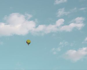 Preview wallpaper air balloon, sky, clouds, flight, height