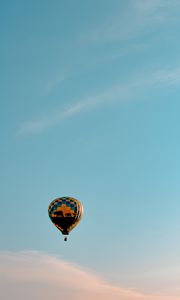 Preview wallpaper air balloon, sky, clouds, fly, height