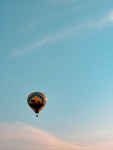 Preview wallpaper air balloon, sky, clouds, fly, height