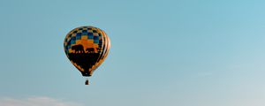 Preview wallpaper air balloon, sky, clouds, fly, height