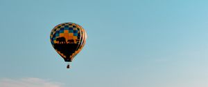 Preview wallpaper air balloon, sky, clouds, fly, height