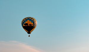 Preview wallpaper air balloon, sky, clouds, fly, height