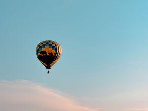 Preview wallpaper air balloon, sky, clouds, fly, height