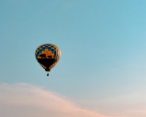 Preview wallpaper air balloon, sky, clouds, fly, height