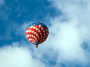 Preview wallpaper air balloon, sky, clouds