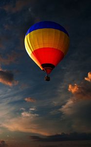 Preview wallpaper air balloon, sky, clouds, flight