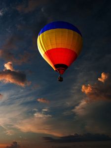 Preview wallpaper air balloon, sky, clouds, flight