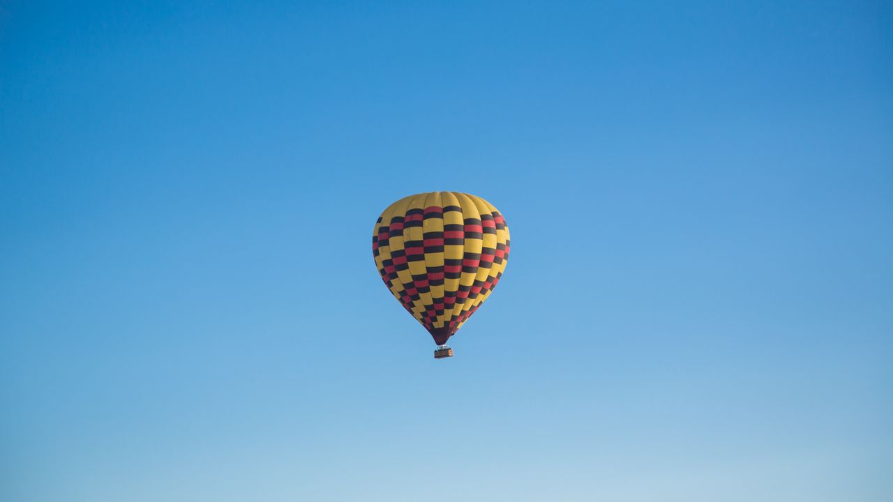 Wallpaper air balloon, sky, flight, blue