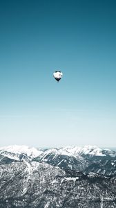 Preview wallpaper air balloon, sky, flight, mountains, height