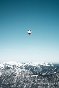 Preview wallpaper air balloon, sky, flight, mountains, height