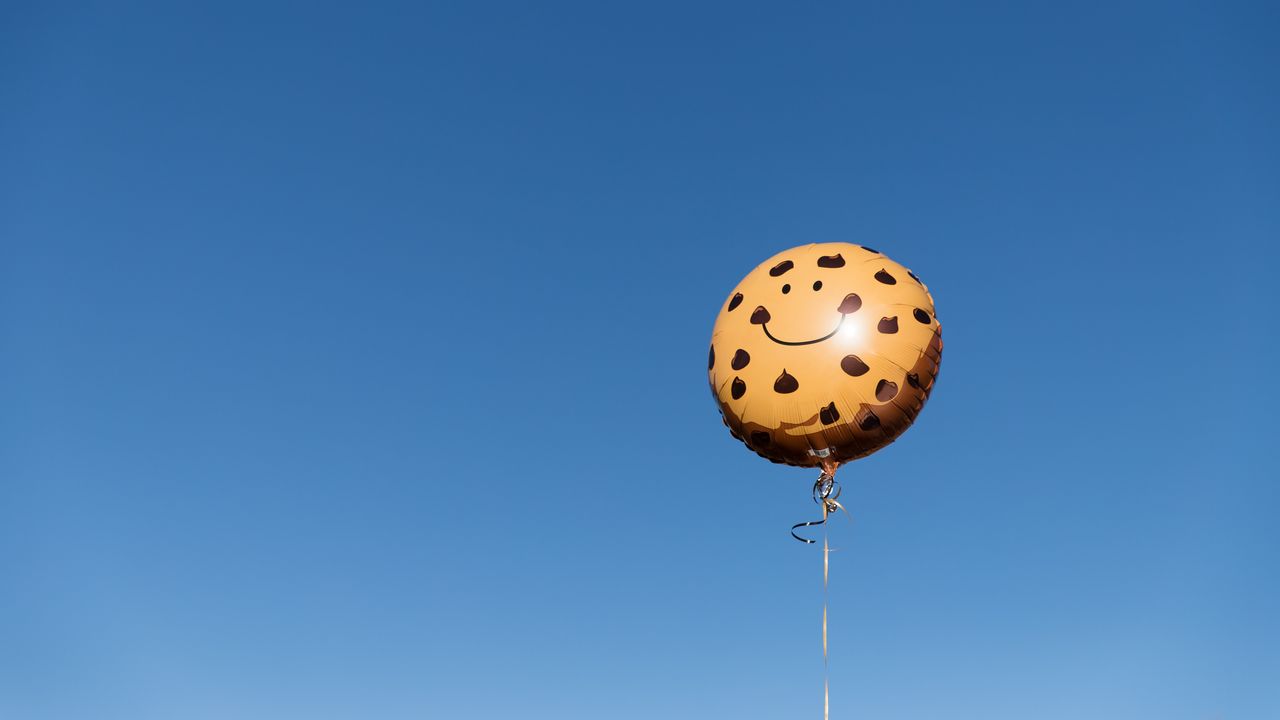 Wallpaper air balloon, smiley, smile, sky