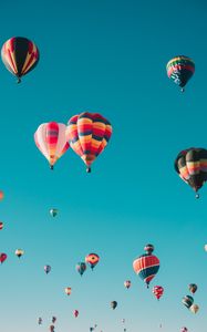 Preview wallpaper air balloons, aeronautics, flight, sky, colorful