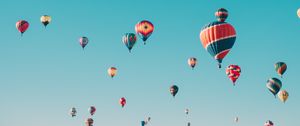 Preview wallpaper air balloons, aeronautics, flight, sky, colorful