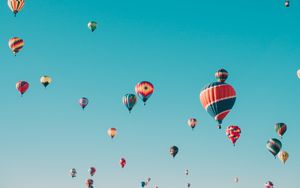 Preview wallpaper air balloons, aeronautics, flight, sky, colorful