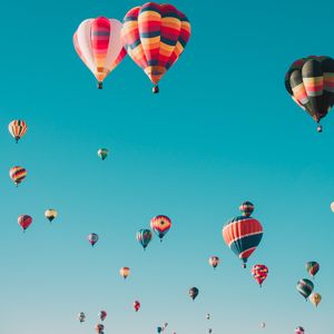 Preview wallpaper air balloons, aeronautics, flight, sky, colorful