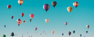 Preview wallpaper air balloons, flight, sky