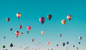 Preview wallpaper air balloons, flight, sky