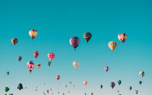 Preview wallpaper air balloons, flight, sky