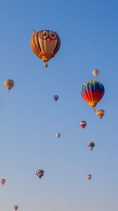Preview wallpaper air balloons, flight, sky, owl
