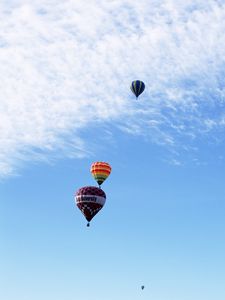 Preview wallpaper air balloons, flying, sky, colorful