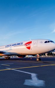 Preview wallpaper airbus, a330, 300, czech, airlines
