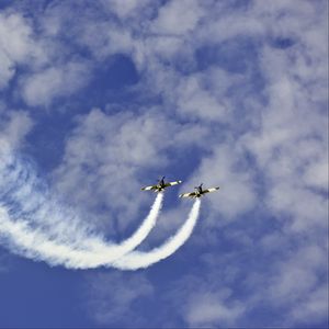 Preview wallpaper aircraft, flight, turn, sky