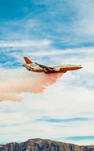 Preview wallpaper aircraft, sky, smoke, flying