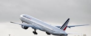 Preview wallpaper airliner, boeing, aircraft, airfrance