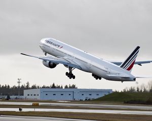 Preview wallpaper airliner, boeing, aircraft, airfrance