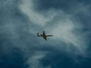 Preview wallpaper airplane, flight, sky