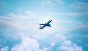 Preview wallpaper airplane, flight, sky, wings