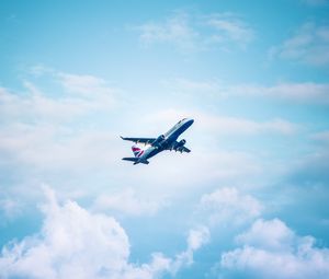 Preview wallpaper airplane, flight, sky, wings