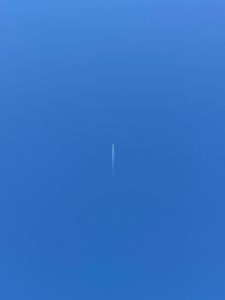 Preview wallpaper airplane, minimalism, flight, sky