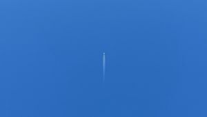 Preview wallpaper airplane, minimalism, flight, sky