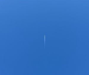 Preview wallpaper airplane, minimalism, flight, sky