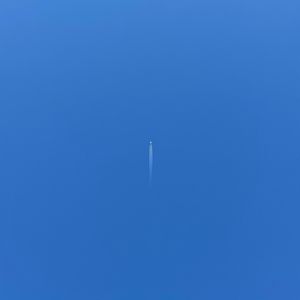 Preview wallpaper airplane, minimalism, flight, sky