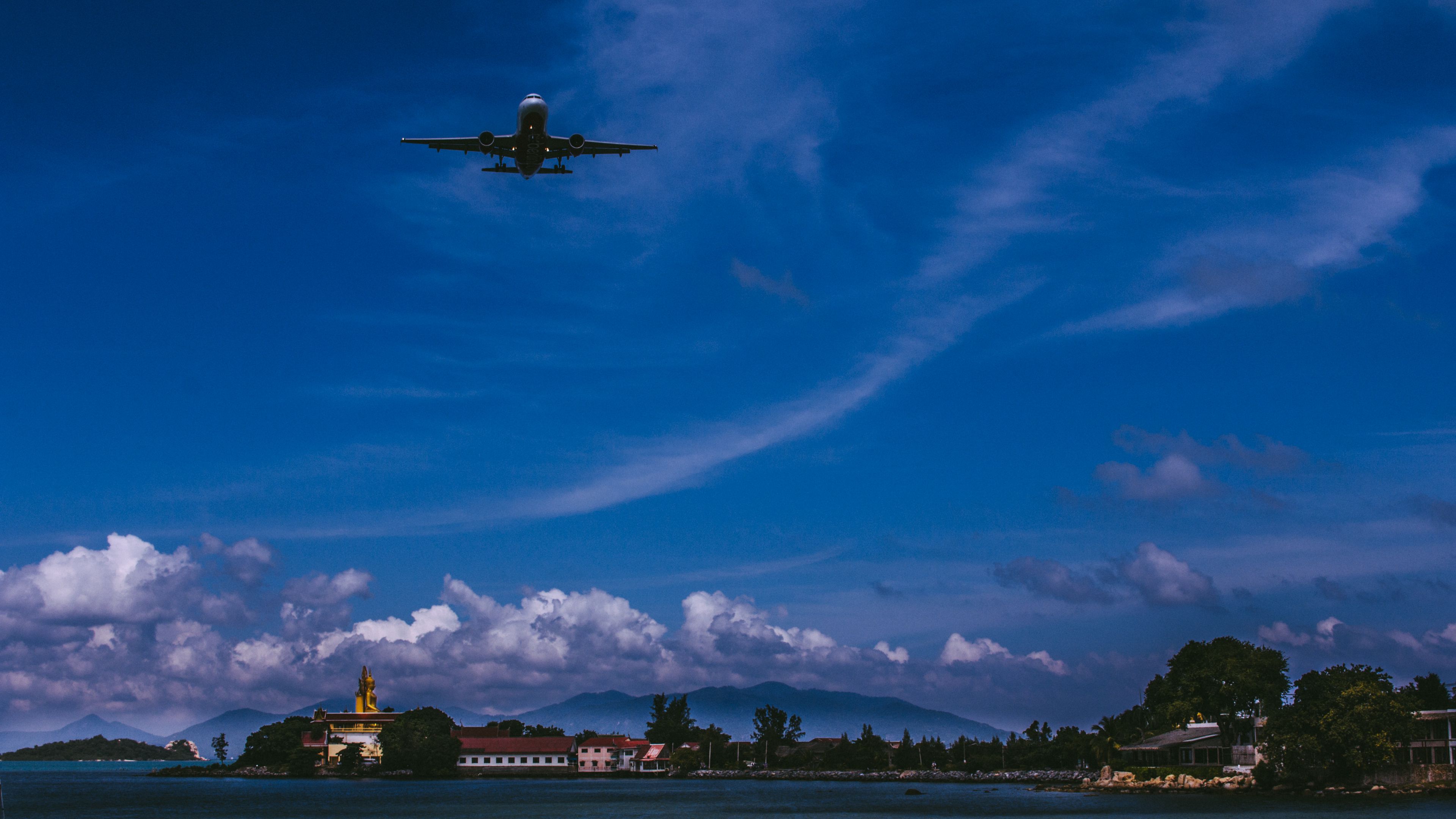 Download Wallpaper 3840x2160 Airplane Sky Flight Clouds 4k Uhd 16 9