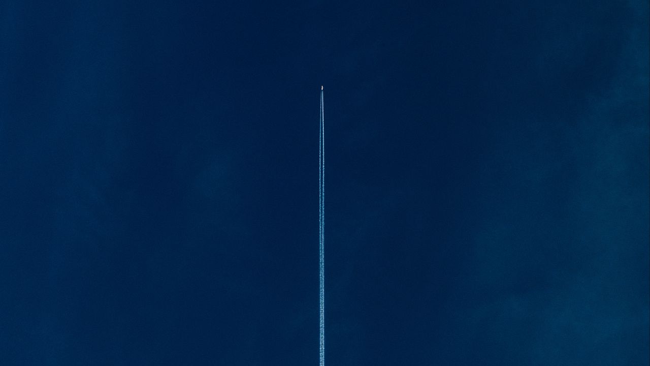 Wallpaper airplane, sky, flight, strip