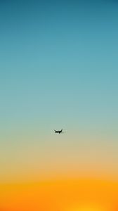 Preview wallpaper airplane, sky, flight, minimalism