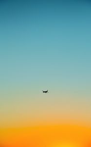 Preview wallpaper airplane, sky, flight, minimalism