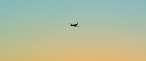 Preview wallpaper airplane, sky, flight, minimalism